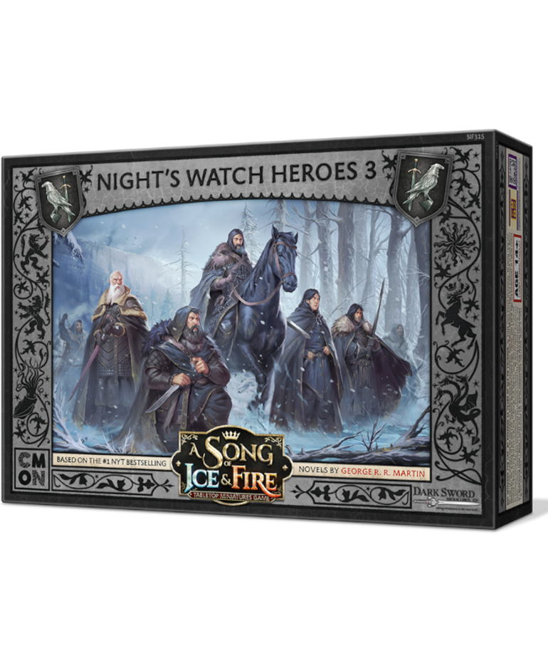 CMON A Song of Ice & Fire: The Miniatures Game - Night's Watch Heroes 3