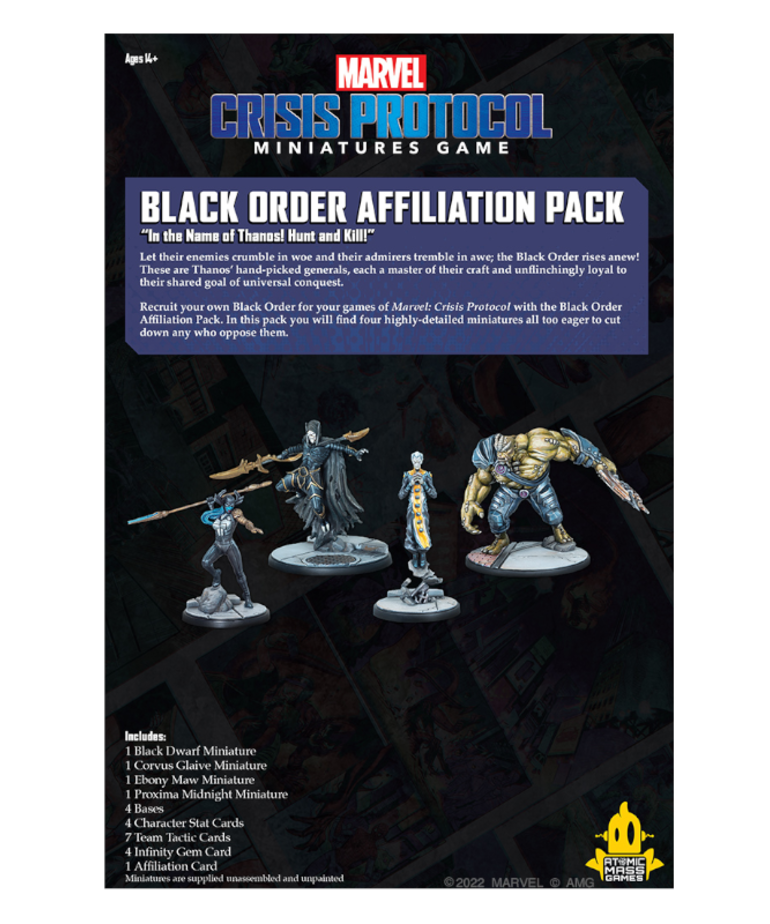 Atomic Mass Games - AMG Marvel: Crisis Protocol - Black Order - Affiliation Pack