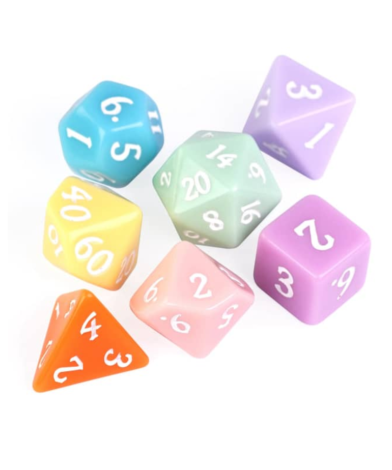 Gameopolis Dice - UDI Gameopolis: Dice - Polyhedral 7 Set - Macaron Colors - 7 color