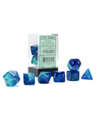 Chessex - CHX Chessex: Polyhedral 7-Die Set - Gemini Luminary - Blue & Blue w/ Light Blue