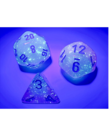 Chessex - CHX Chessex: Polyhedral 7-Die Set - Gemini Luminary - Gel Green & Pink w/ Blue