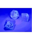 Chessex - CHX Chessex: Polyhedral 7-Die Set - Gemini Luminary - Pearl Turquoise & White w/ Blue