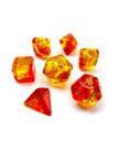 Chessex - CHX Chessex: Polyhedral 7-Die Set - Gemini Luminary - Translucent Red & Yellow w/ Gold