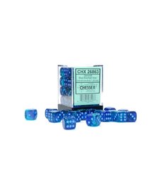 Chessex - CHX 12mm D6 (36) Gemini Luminary Blue & Blue w/ Light Blue