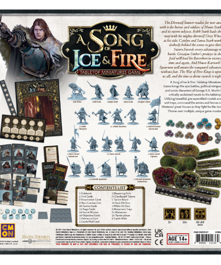 CMON A Song of Ice & Fire: The Miniatures Game - Stark Starter Set