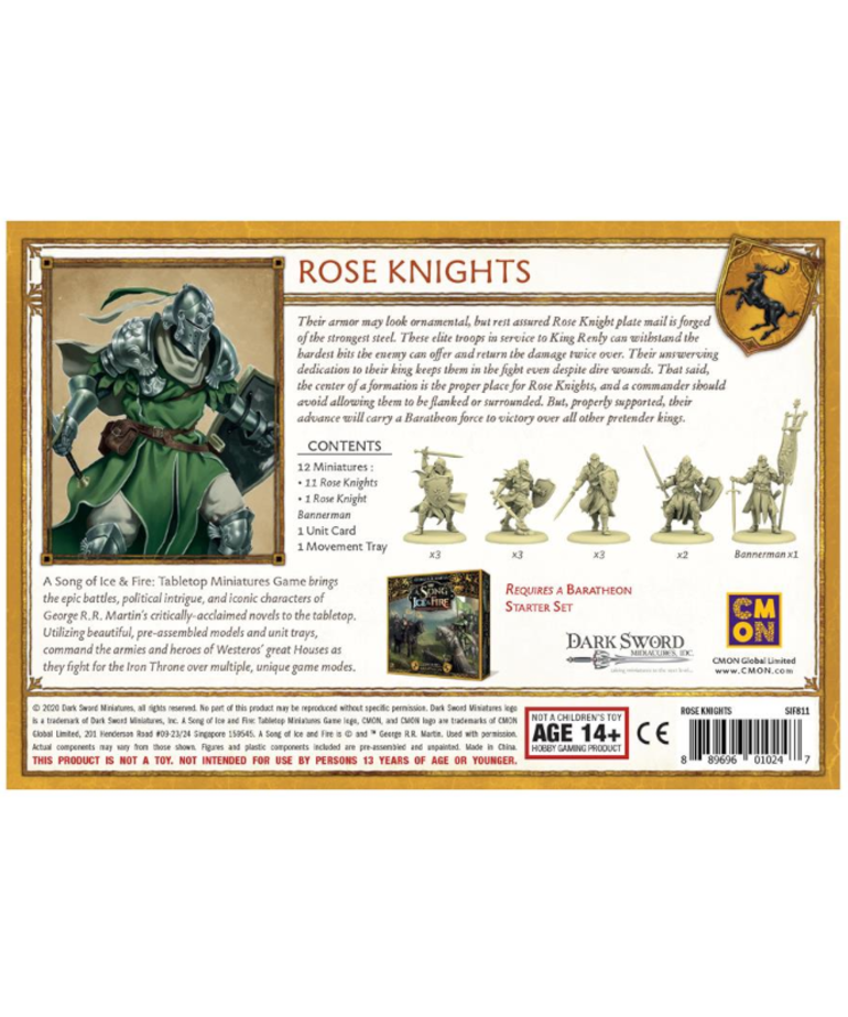 CMON A Song of Ice & Fire: The Miniatures Game - Baratheon Rose Knights