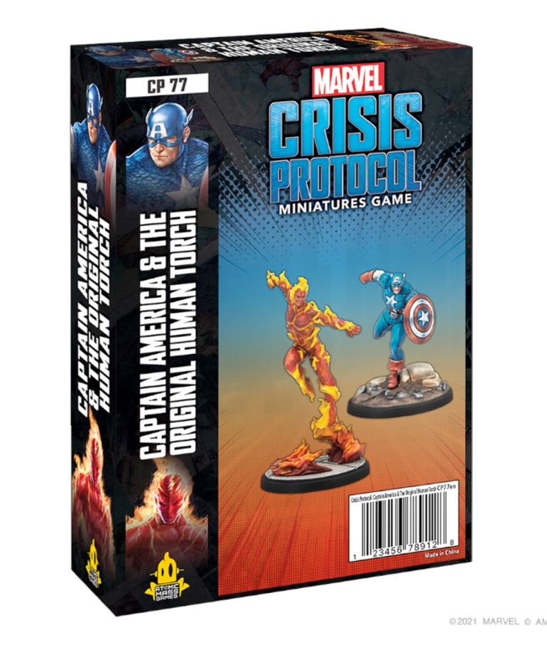 Atomic Mass Games - AMG Marvel: Crisis Protocol - Captain America & The Original Human Torch