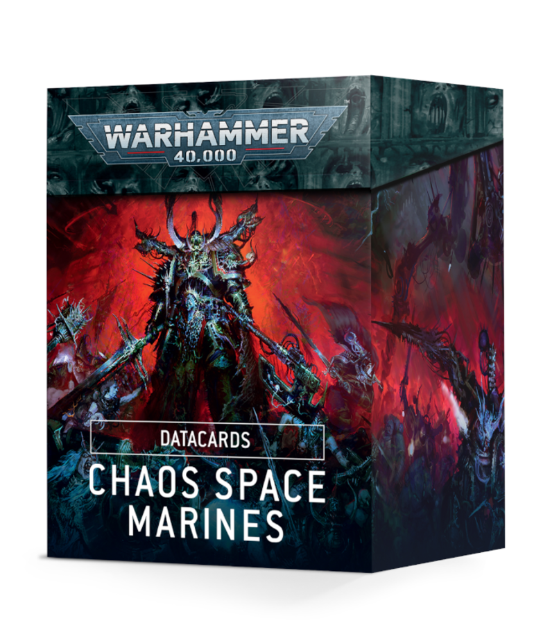 Games Workshop - GAW Warhammer 40K - Chaos Space Marines - Datacards