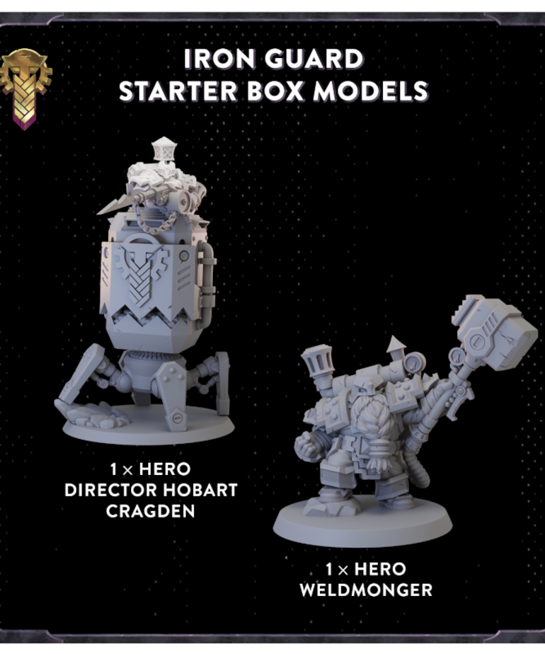 Broken Anvil Miniatures - BA PRESALE Rivenstone - Iron Guard Faction Starter Box 02/00/2023