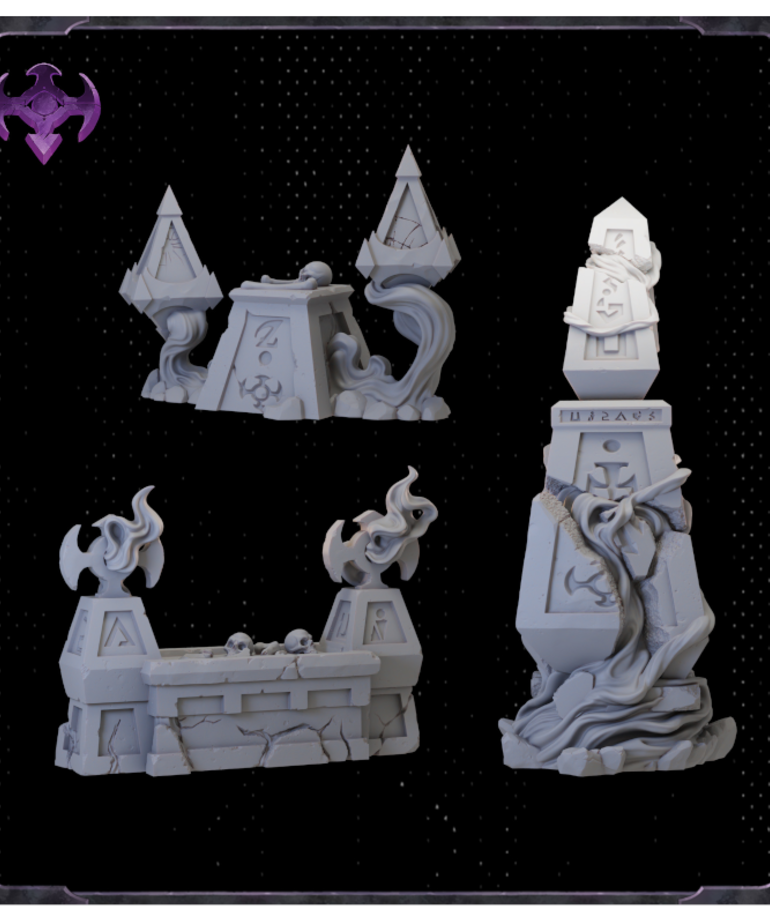 Broken Anvil Miniatures - BA PRESALE Rivenstone - Risen Terrain Pack 02/00/2023
