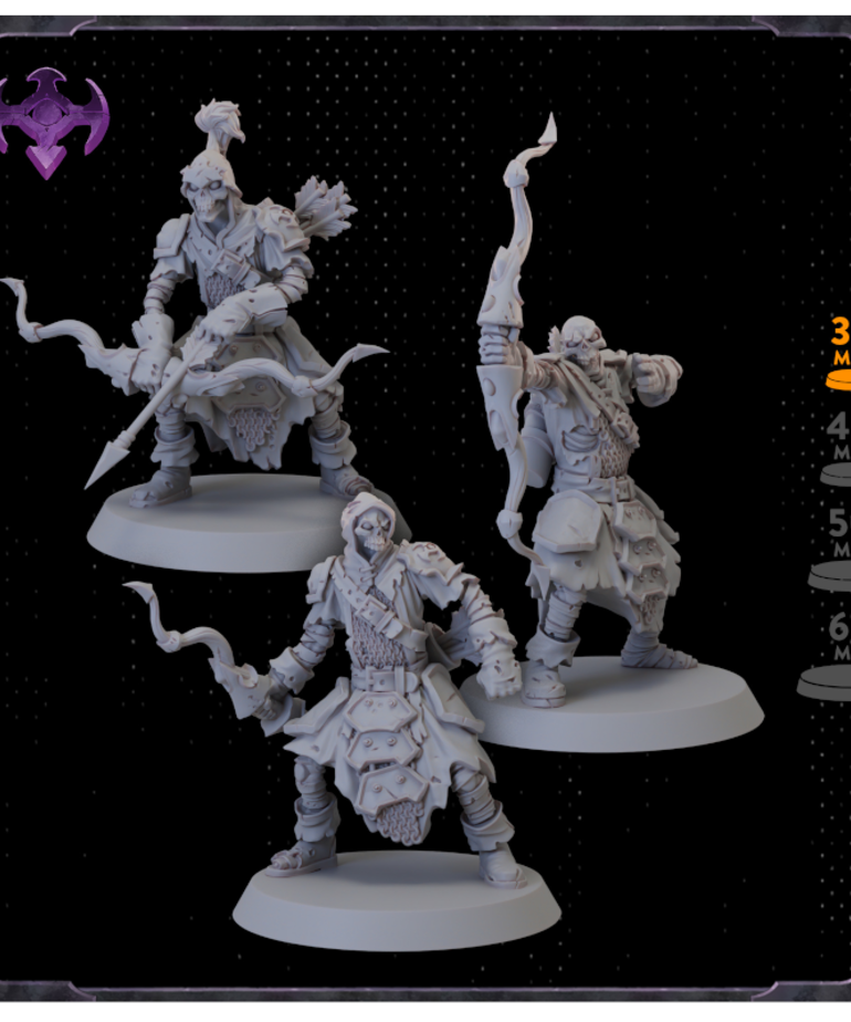 Broken Anvil Miniatures - BA PRESALE Rivenstone - Risen - Risen Archer Muster Expansion 02/00/2023