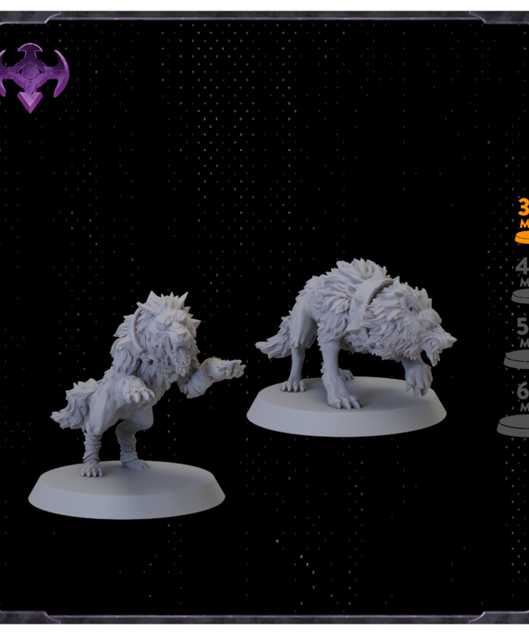 Broken Anvil Miniatures - BA PRESALE Rivenstone - Risen - Ensorcelled Wolf Muster Expansion 02/00/2023