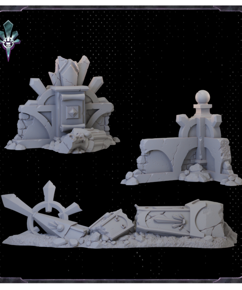 Broken Anvil Miniatures - BA PRESALE Rivenstone - Shattered Empire Terrain Pack 02/00/2023