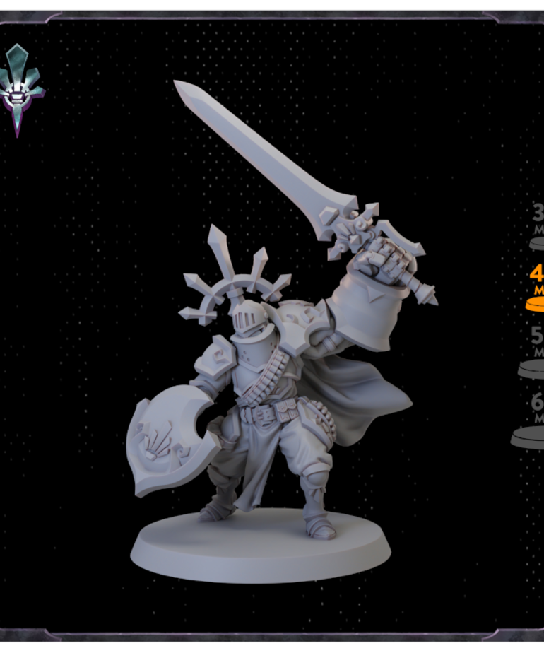 Broken Anvil Miniatures - BA PRESALE Rivenstone - Shattered Empire - Stone-Touched Knight - Hero Expansion 02/00/2023