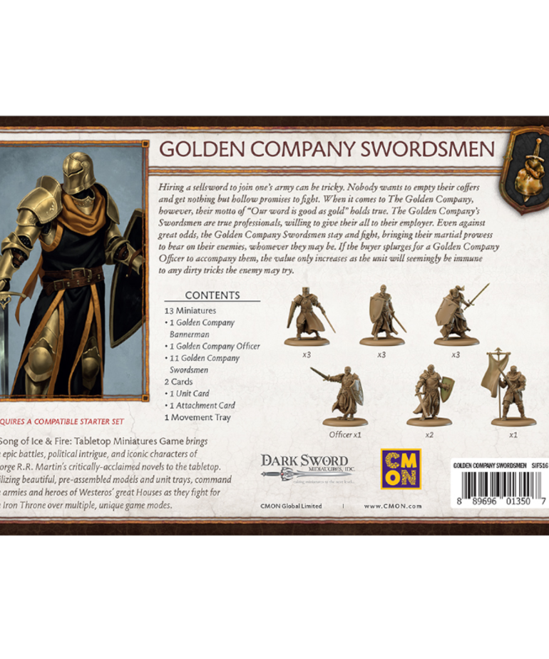 CMON A Song of Ice & Fire: The Miniatures Games - Golden Company Swordsmen