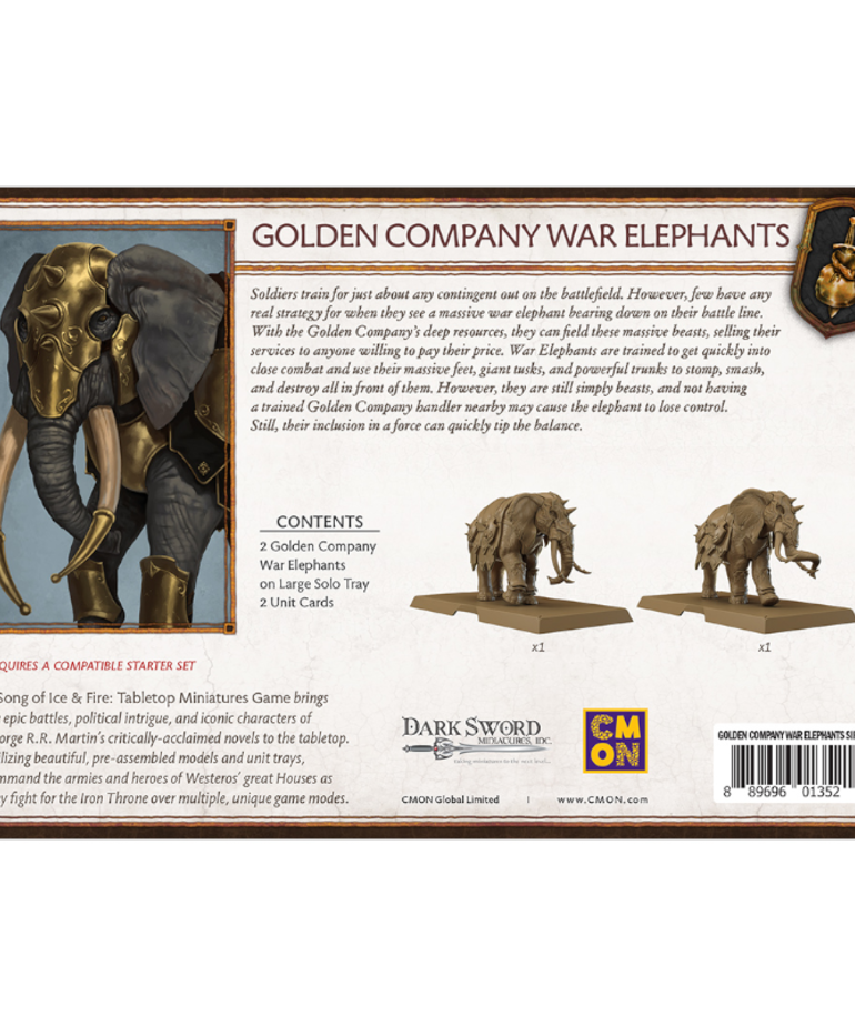 CMON CLEARANCE A Song of Ice & Fire: The Miniatures Game - Golden Company Elephants