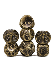 Gameopolis Dice - UDI Stone Ancient Metal Dice - Bronze