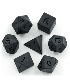 Gameopolis Dice - UDI Obsidian Semi-Precious Gemstone Dice - Matte