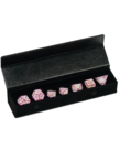 Gameopolis Dice - UDI Gameopolis Dice: Polyhedral 7 Set - Sharp Handmade Magic Circle - Pink