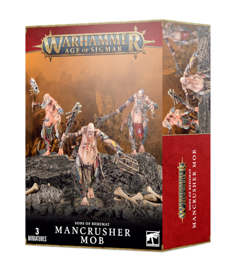 Games Workshop - GAW Warhammer: Age of Sigmar - Sons of Behemat - Mancrusher Mob