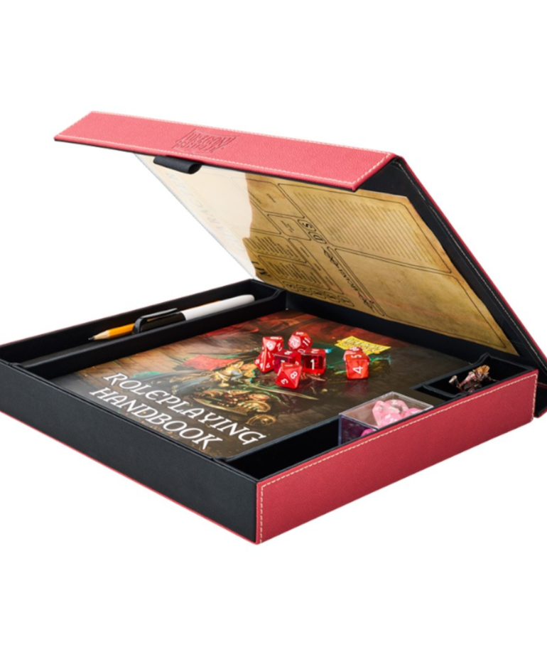 Arcane Tinmen - ATM Dragon Shield - RPG Player Companion - Blood Red