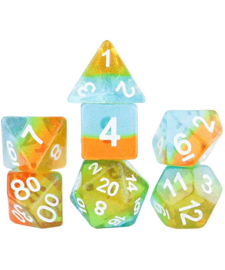Sirius Dice - SDZ Sirius Dice - Polyhedral 7-Die Set - Ocean Dusk