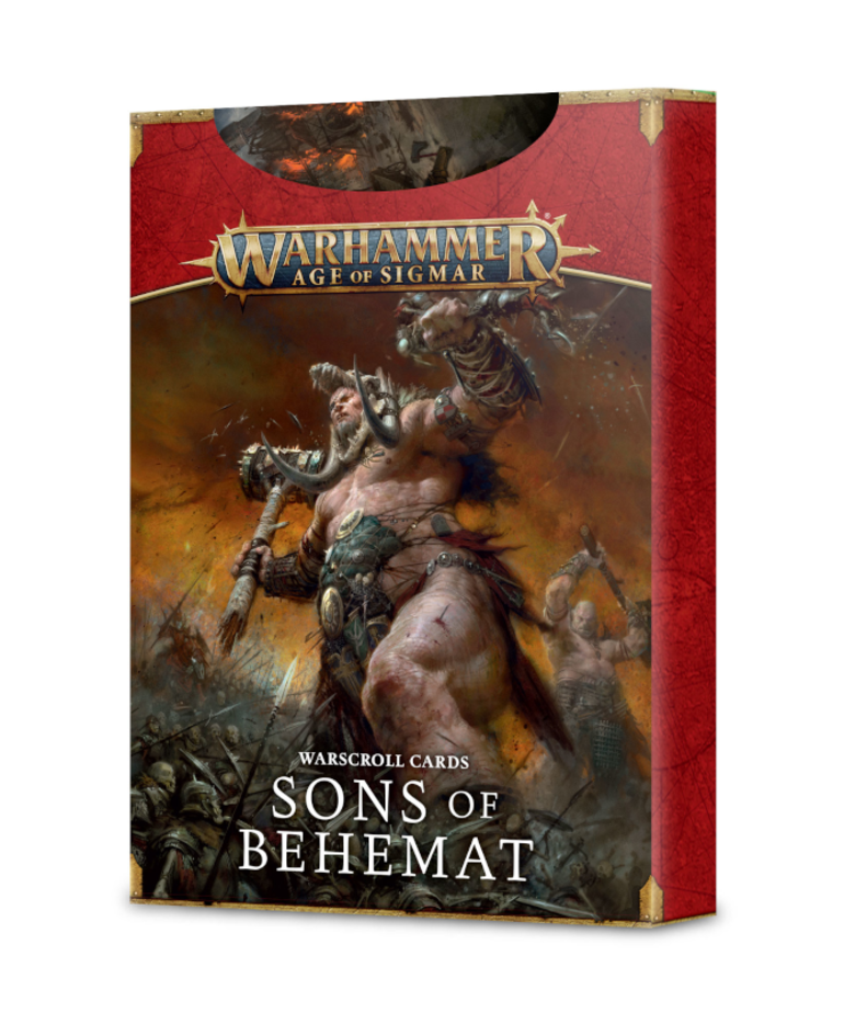 Games Workshop - GAW Warhammer: Age of Sigmar - Sons of Behemat - Warscroll Cards