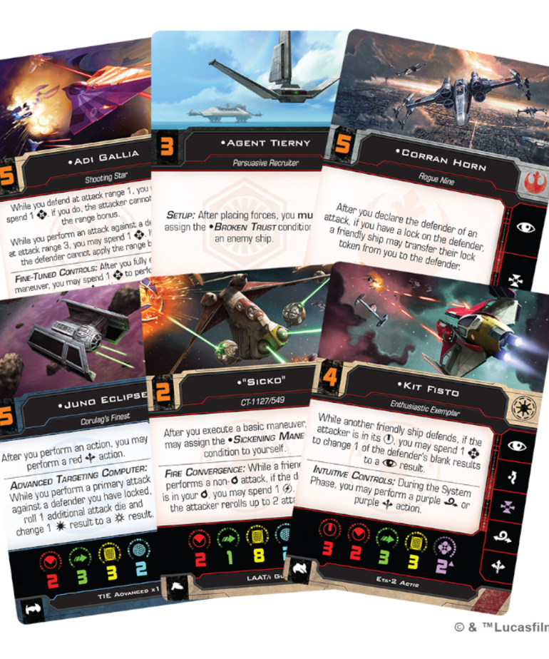 Asmodee - ASM Star Wars: X-Wing 2E - Hot Shots & Aces II - Reinforcements Pack