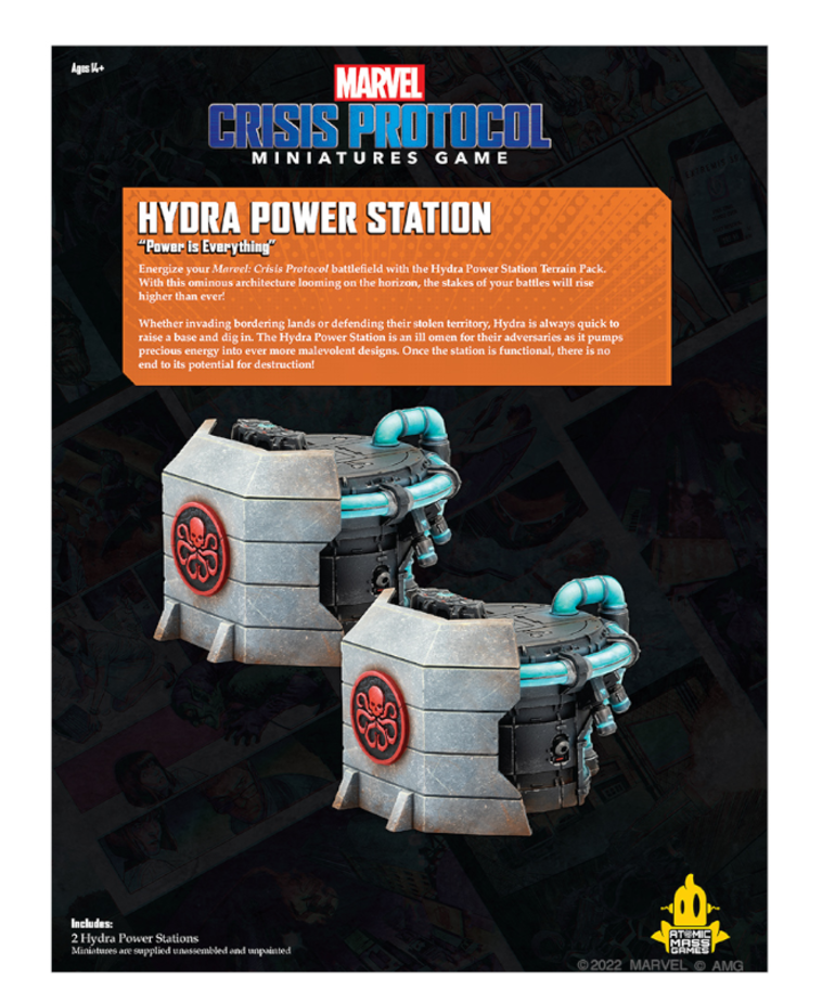 Atomic Mass Games - AMG Marvel: Crisis Protocol - Hydra Power Station - Terrain Pack