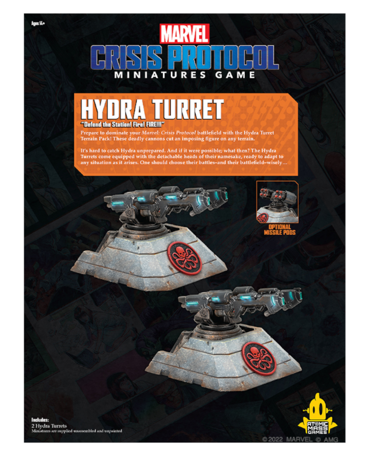 Atomic Mass Games - AMG Marvel: Crisis Protocol - Hydra Turret - Terrain Pack