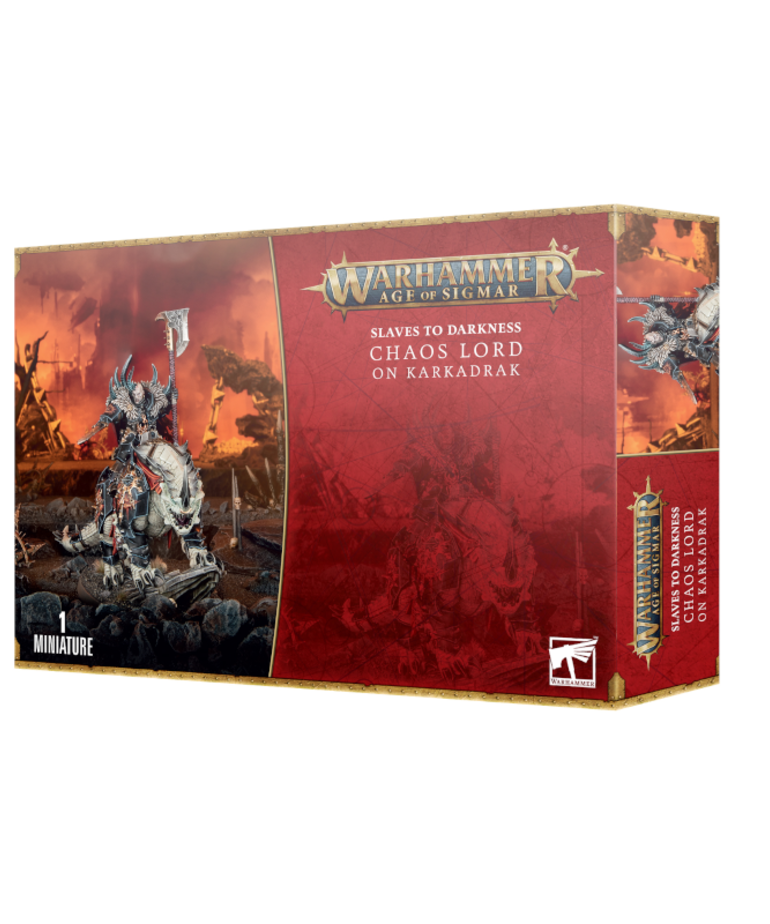 Games Workshop - GAW Warhammer: Age of Sigmar - Slaves to Darkness - Chaos Lord on Karkadrak
