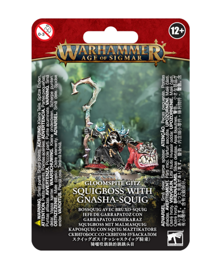 Games Workshop - GAW Warhammer: Age of Sigmar - Gloomspite Gitz - Squigboss with Gnasha-Squig