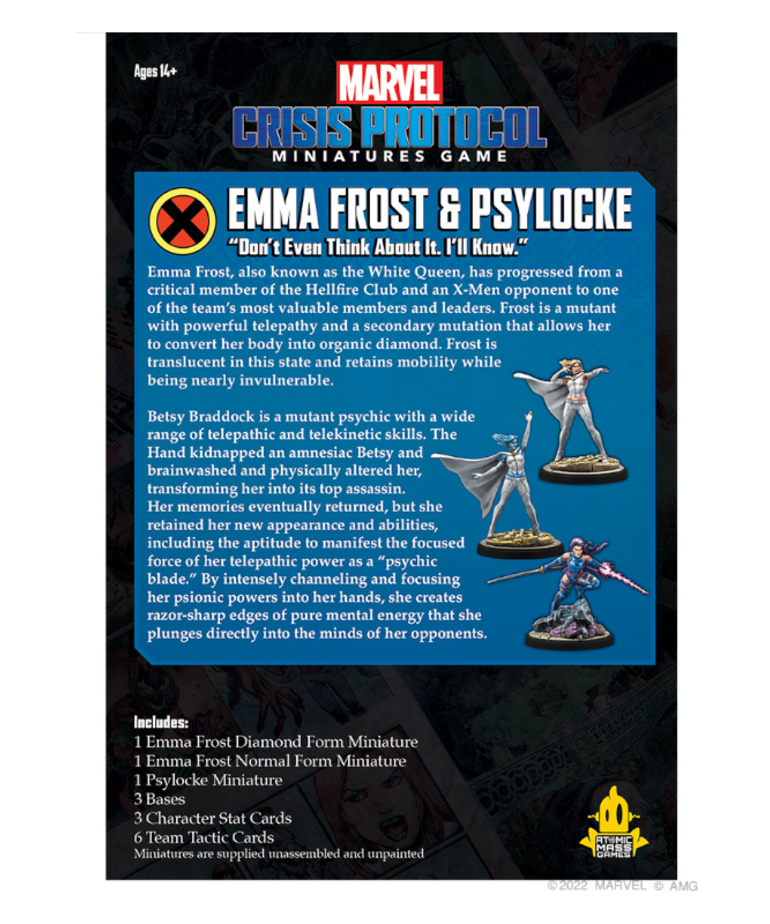 Atomic Mass Games - AMG Marvel: Crisis Protocol - Emma Frost & Psylocke