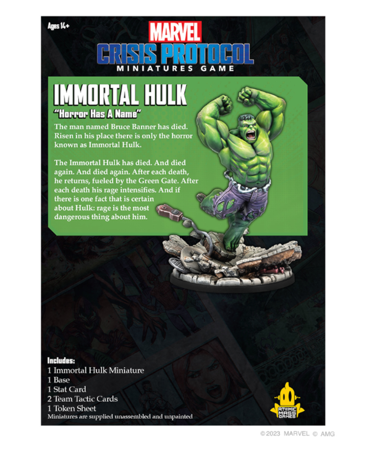 Atomic Mass Games - AMG Marvel: Crisis Protocol - Immortal Hulk