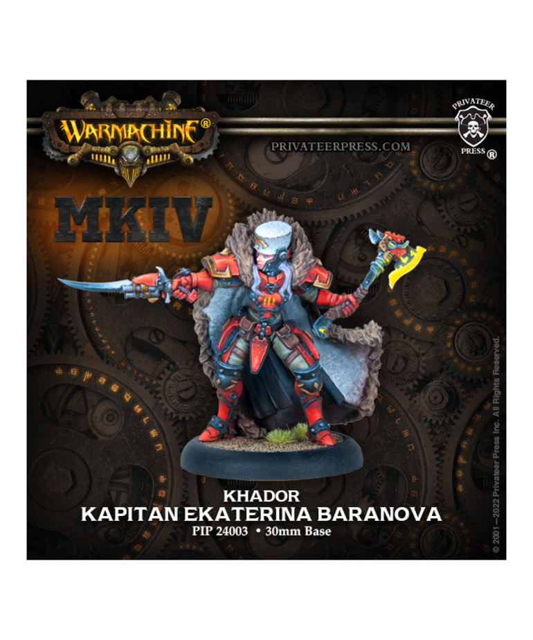 Privateer Press - PIP Warmachine: MKIV - Khador Winter Korps - Kapitan Akaterina Baranova - Warcaster