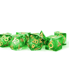 Metallic Dice Games - LIC Polyhedral 7-Die Set - Liquid Core - Aegis of Hope