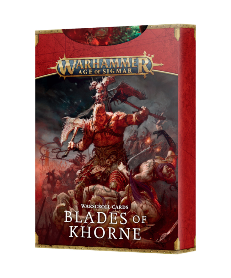 Games Workshop - GAW Warhammer: Age of Sigmar - Warscroll Cards: Blades of Khorne