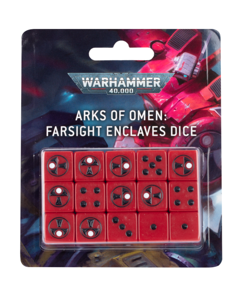 Games Workshop - GAW Warhammer 40K - Arks of Omen - Farsight Enclaves Dice