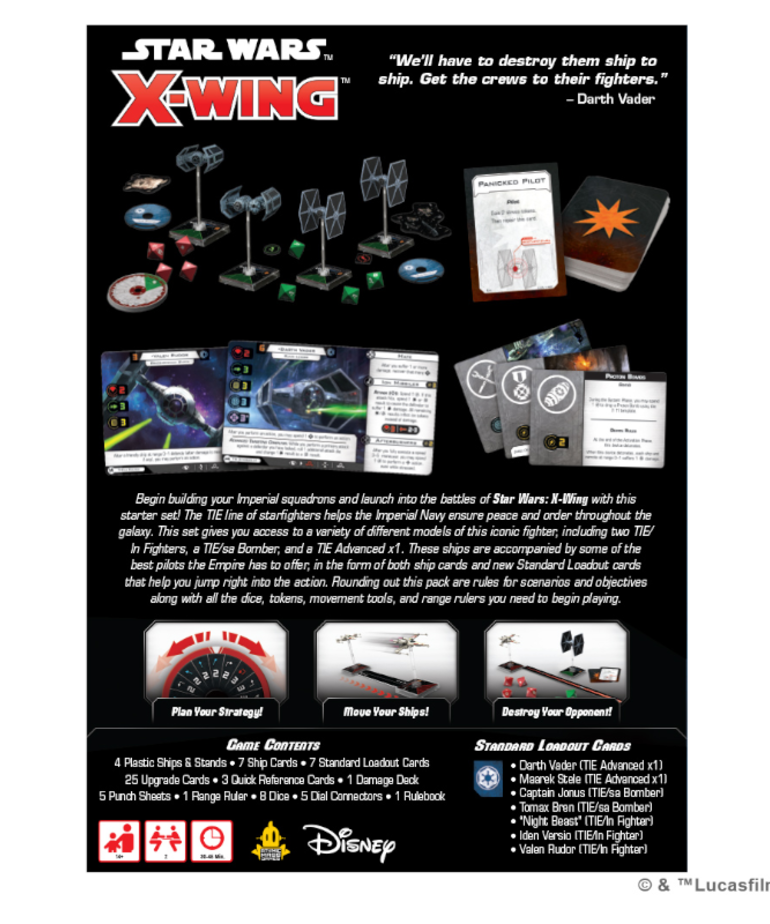 Atomic Mass Games - AMG Star Wars: X-Wing - Galactic Empire Squadron Starter Pack