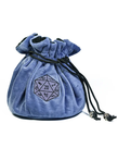 Gameopolis Dice - UDI Gameopolis: Dice Bag - Flannel Drawstring Bag - Blue & Black