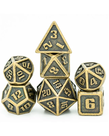 Gameopolis Dice - UDI Gameopolis Dice - Mini Polyhedral 7-Die Set - Metal - Bronze