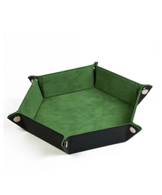 Gameopolis Dice - UDI Dice Tray -  Folding: Hexagon - Grass Green