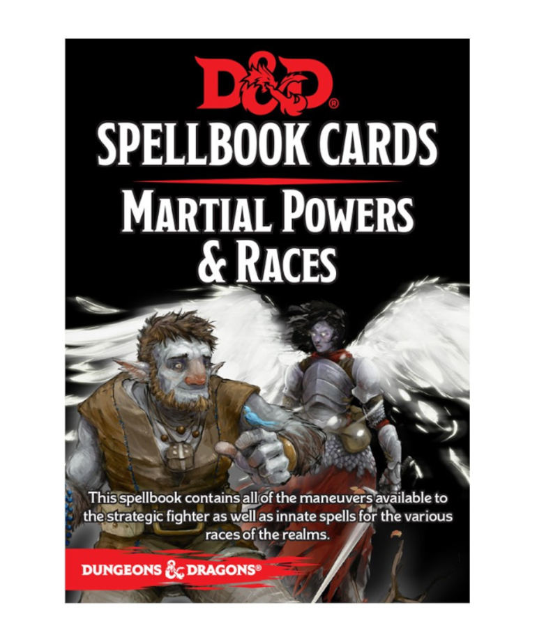 Gale Force Nine - GF9 D&D Spellbook Cards - Martial Powers & Races