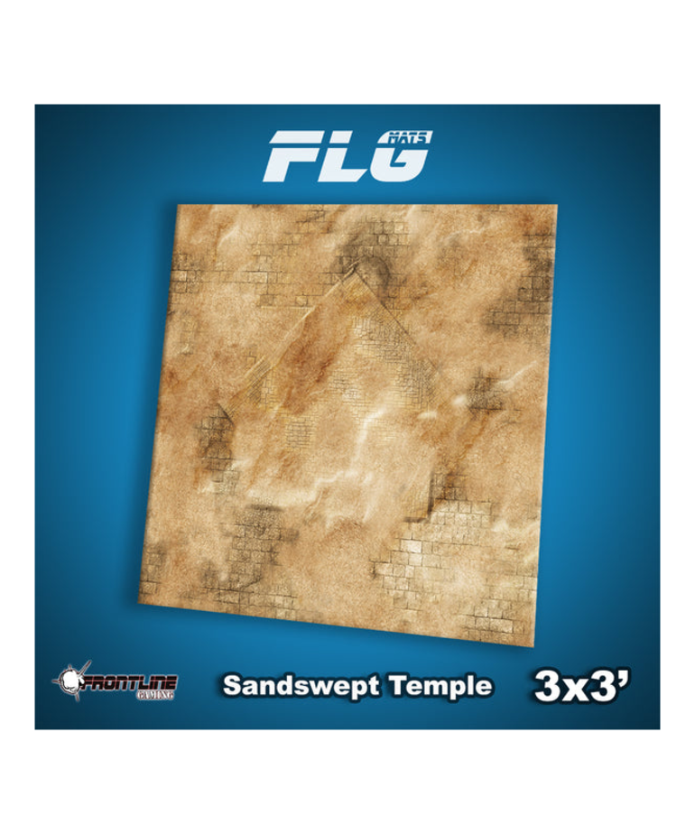 Frontline Gaming Frontline Gaming Mats: Sandswept Temple - 3x3