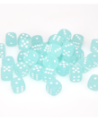 Chessex - CHX Chessex - 36-die 12mm d6 Set Teal w/ white Frosted