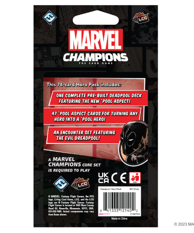 Fantasy Flight Games - FFG Marvel Champions: The Card Game - Deadpool Expanded Hero Pack
