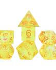 Sirius Dice - SDZ Sirius Dice: Polyhedral 7-Die Set - Sharp-edged - Yellow Fairy