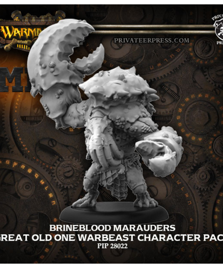 Privateer Press - PIP Warmachine: MKIV - Southern Kriels Brineblood Marauders - The Great Old One - Character Warbeast