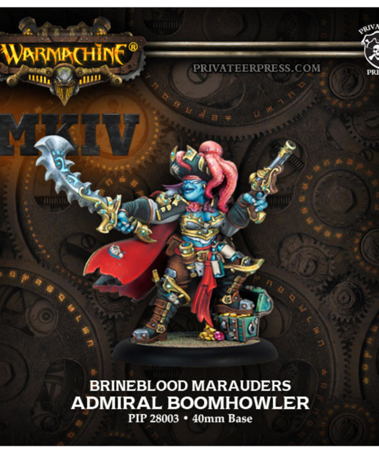 Warmachine: MKIV - Brineblood Marauders - Admiral Boomhowler - Warlock