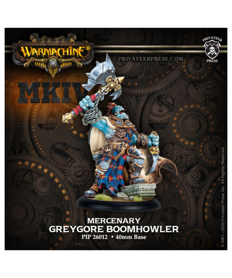 Privateer Press - PIP Warmachine: MKIV - Mercenary - Greygore Boomhowler